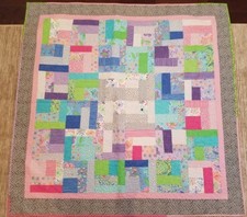 Fun and Funky Garden Patch Crib or First Bed Quilt