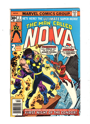 1976 Marvel Comics The Man Called Nova #2 Oct First Night Of The Condor! 7.0