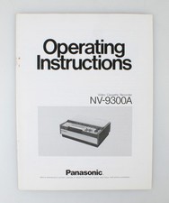 PANASONIC CASSETTE RECORDER NV-9300A MANUAL
