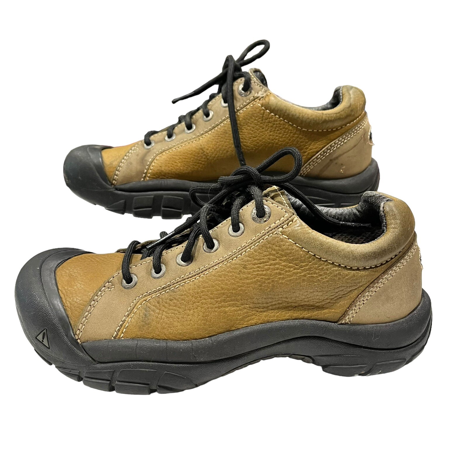 Scarpe da trekking Keen in pelle comode outdoor footwear marrone nero donna taglia 8 5