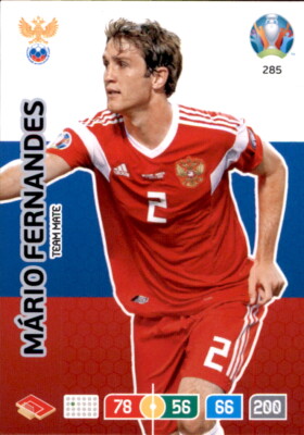 Panini Adrenalyn XL Euro 2020 285 - Mario Fernandes  - Team Mate
