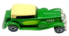 Hot Wheels 1931 Doozie Vintage 1976 Diecast Car Green with Tan Roof by Mattel