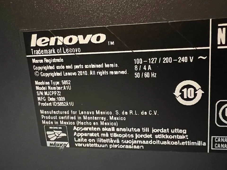 LENOVO THINKCENTRE M90P  INTEL CORE I5-650 3.20GHZ 8GB RAM 500GB HDD DVDRW NO OS - Image 4 of 4