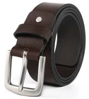 Men’s Casual Genuine Leather Jeans Belts 1 1/2" Wide Work Belt for Men
