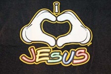 I love Jesus Christian t-shirt tee God bible new cartoon Lord novelty boy girl