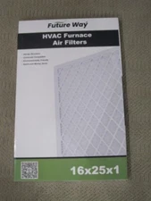 Future Way 16x25x1 HVAC Furnace Air Filter Frame With 8 Pack Merv 8 Filters