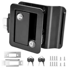 NEW Black RV Paddle Entry Door Lock Latch Handle Knob Deadbolt Camper Trailer