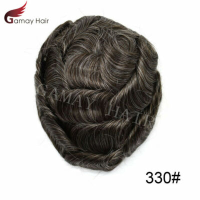 Ultra Thin Skin Mens Toupee Hairpiece Invisible Poly PU Hair Replacement Systems