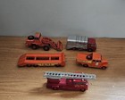Matchbox King Size Lot 4 (Tractor w/Lowloader, Fire Engine, Refuse Truck, Crane)