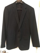 J Crew Ludlow Crespi Suit Jacket Sport Coat Blazer Navy Size 42 R Two Button EUC