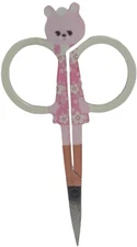 Pink Buddy Bear Embroidery Scissors 3 3/4"