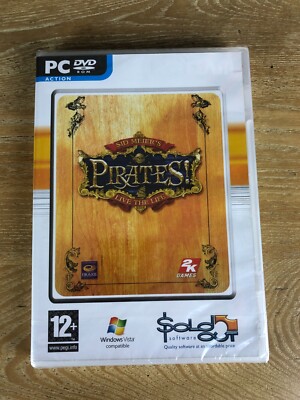 SID MEIERS PIRATEN! UK PC VIDEOSPIEL DVD ROM AUSVERKAUFTE SOFTWARE - NEU VERSIEGELT