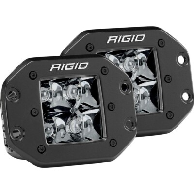 #ad #ad Rigid Industries 212213BLK D2 Midnight Edition Flush Mount LED Spot Light Pair $261.79