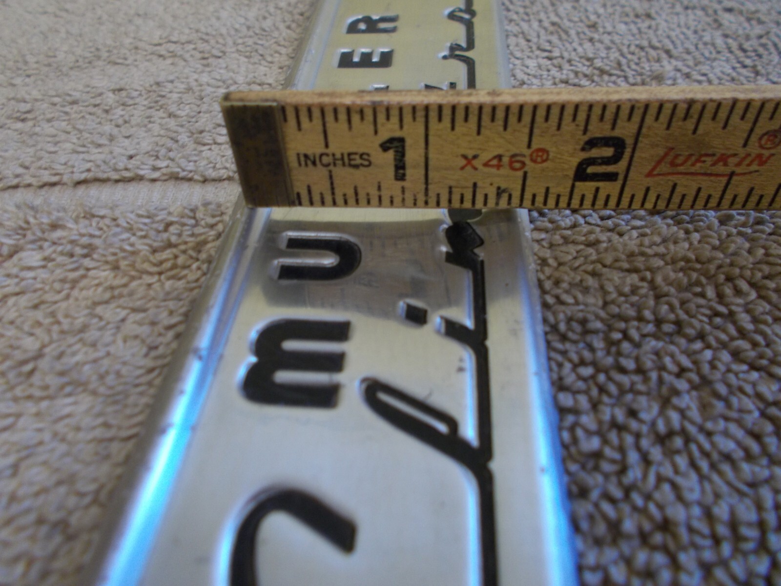 VINTAGE MUELLER CLIMATROL FURNACE NAME PLATE PART BADGE EMBLEM EMBOSSED