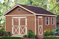 Outdoor Structure 20 ft x 12 ft Yard Storage Building / Gable Shed Plans #22012