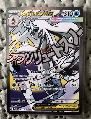 Mega Froslass EX 265/217 ASC Full Art Rare 310 HP 150 Attack