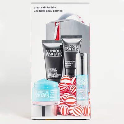 Clinique Great Skin For Him Men's Skincare Set - Brand New