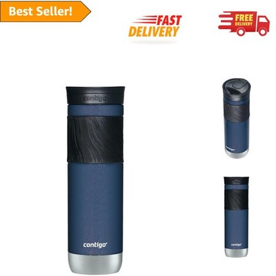 Vacuum-Insulated Byron 24oz Travel Mug - One-Handed, Midnight Berry Style