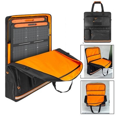 Solar Panel Storage Bag Double-Layer Waterproof Rucksack Battery Panel Pouch