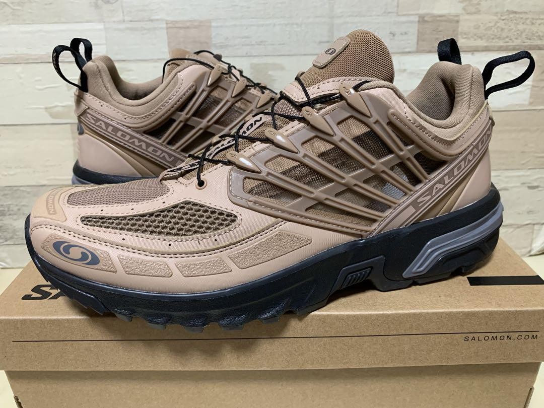 Salomon ACS Pro Sneakers Uomo 29cm Beige Nero Come Nuove in Scatola Scarpe Trail Running