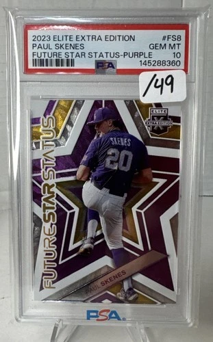 2023 Paul Skenes PSA 10 Rookie RC /49 Panini Elite FS8 Future Star RARE POP 3