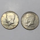 Lot of (2) 1968-D Silver Kennedy Half Dollars Circulated US Coins Denver Mint