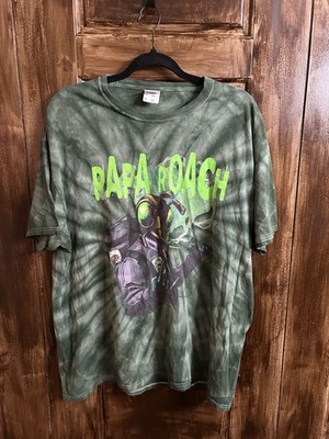 Papa Roach Green Concert Tshirt Men's North America  Kill The Noise  Tour XL