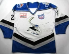 Game Worn 2001 Jeff Kozakowski BC Icemen UHL Used Hockey Jersey XXL Binghamton