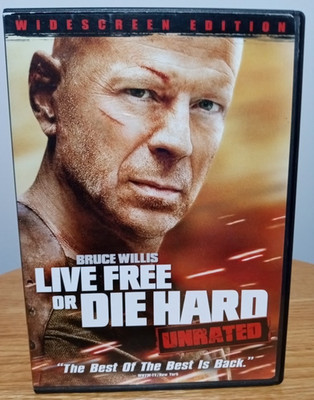 Live Free or Die Hard (Unrated Edition) DVD High-Octane Action with Bruce Willis