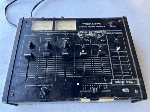 Realistic Stereo Mixing Console Model 32-1200B Tested Good Sold As Is - Picture 1 of 4