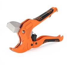 Bates- PVC Pipe Cutter, Cuts up to 1-1/4", Ratcheting Cutter Orange 