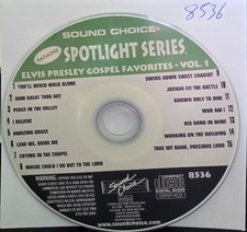 SC8536 ELVIS GOSPEL    SOUND CHOICE  KARAOKE  LOT NC 5