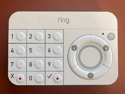Ring Alarm Keypad 1st Gen White 4AK1S70EN0 Z-Wave Plus - For Parts Only