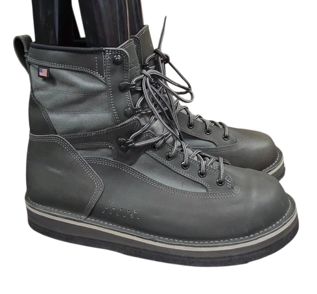 Patagonia X Danner Foot Tractor Felt Bottom Wading Boots Grey USA Made 15 NOS
