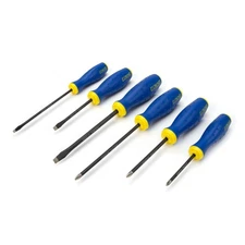 Estwing 6 Pc. Phillips and Slotted Magnetic Diamond Tip Screwdriver Set 42447