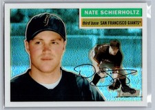 Nate Schierholtz 2004 Topps Heritage Chrome Refractor SF Giants #THC82 SN