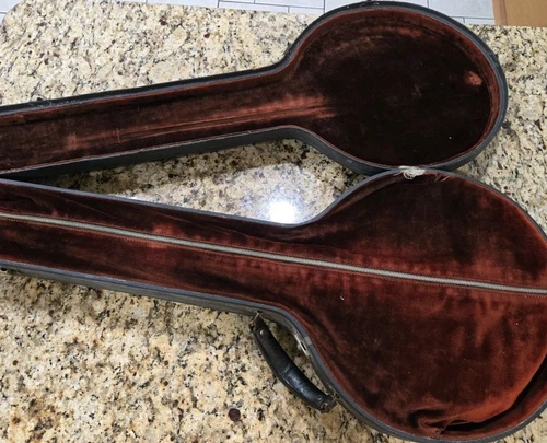 1927 1928 Paramount Style B W.M.L Lange Banjo, Walnut Wood