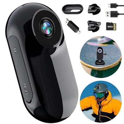 1080P Bodycam Body Cam Pocket Cam Multifunctional Schwarz Für Outdoor Sports