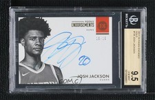 2017 Panini Encased Rookie Endorsements Gold 10/10 Josh Jackson BGS 9.5 Auto s1i