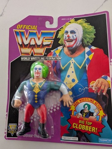 WWE WWF Hasbro Doink The Clown Series 9 Purple Car...