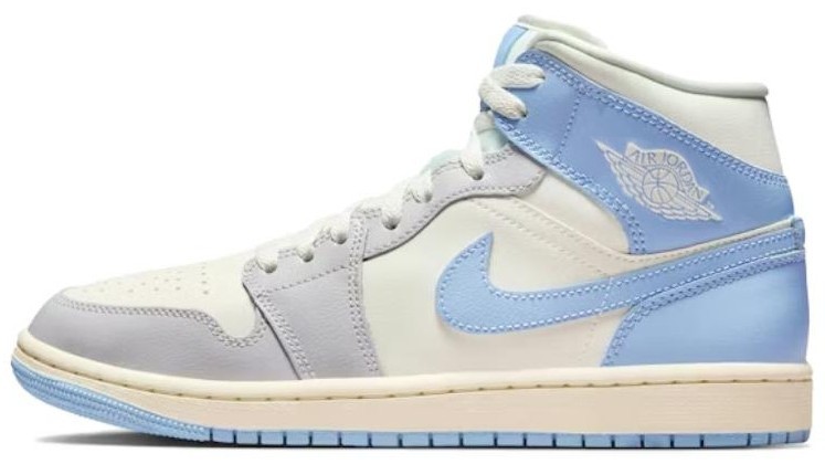 Jordan 1 Mid Psychic Blue Sail Coconut Milk W for sale | eBay