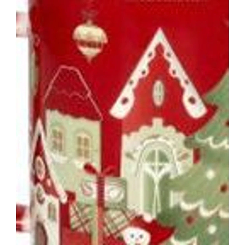 Mug Natale con Tappo e Filtro BRANDANI Villaggio in Festa Rosso Porcellana, fotografia 7 di 9