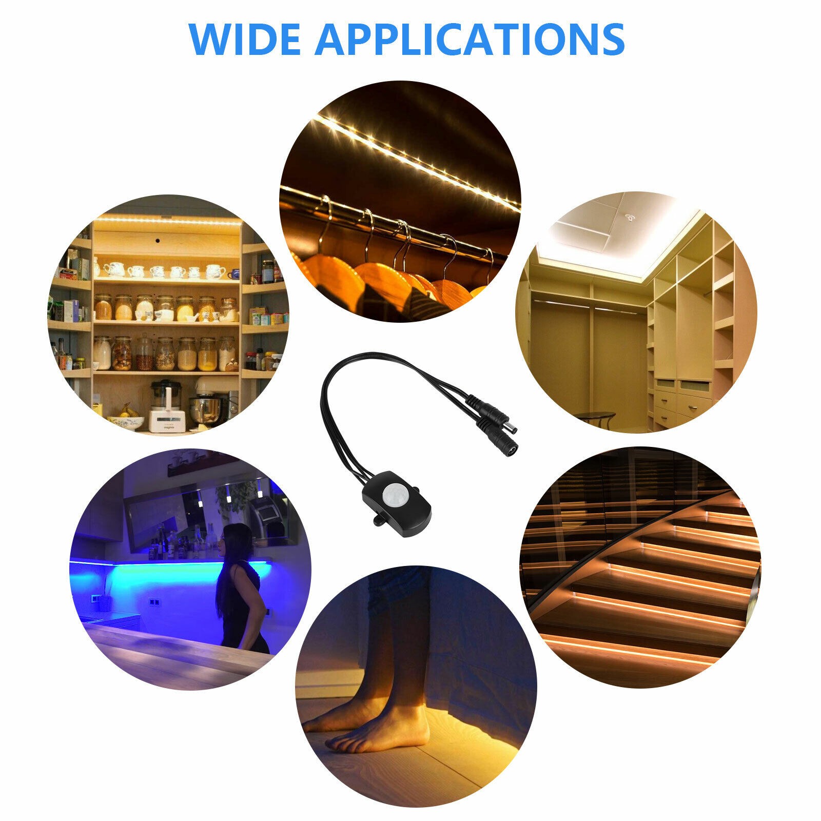 5-24V DC Port Detector Infrared PIR Motion Sensor Switch For Led Light Strip ff