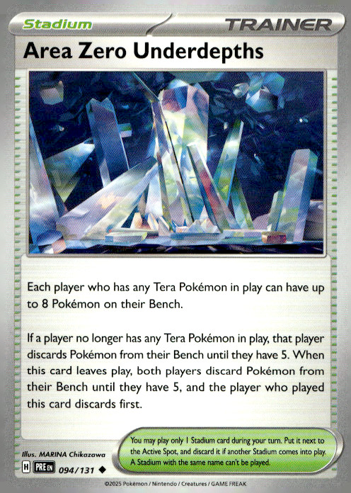 Area Zero Underdepths Uncommon SV: Prismatic Evolutions 094/131 NM