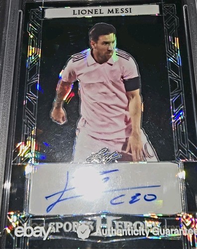 💰$4K #1/1 PSA POP 1! HOLO AUTO INVESTMENT+!🤑$CARCE CRYSTAL LIONEL MESSI SIGNED