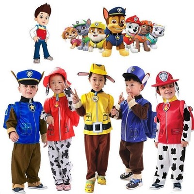 Karneval Fasching Paw Patrol Cosplay Kinderkostüm Helfer vier Pfoten Kinder ~