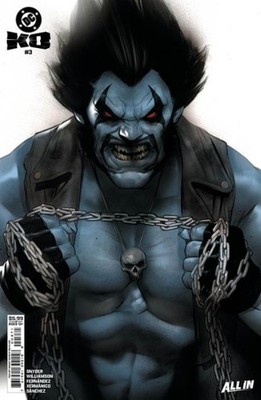 DC K.O. #3 (OF 5) CVR H BEN OLIVER FACE-OFF LOBO CARD STOCK VAR