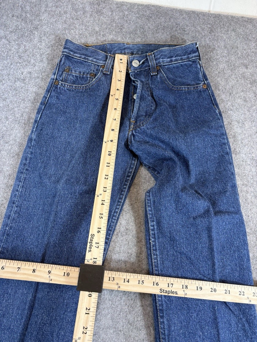VTG Levis 501XX JEANS 27 X 34 80s 70s FUZZY VINTAGE DARK 501 0113