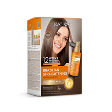 Brazilian Keratin Straightening Treatment with Hyaluronic Acid and Premium Serum