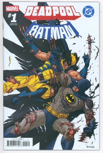 Deadpool / Batman #1 1:25 Steve McNiven Variant DC Marvel Crossover 2025 9.2